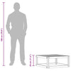 Couchtisch Fikiret 68x68x29cm (Akazienholz)