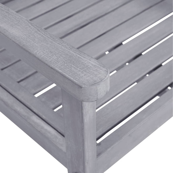 Gartenstühle grau Birtu (4 Stk. Akazienholz)