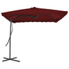 Weinroter Sonnenschirm mit Stahlstange Nyulasi 250x250x230cm
