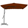 Terrakotta Sonnenschirm mit Stahlstange Nyulasi 250x250x230cm