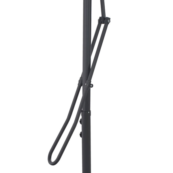 Weinroter Sonnenschirm mit Stahlmast Raium 300x230cm