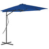 Blauer Sonnenschirm mit Stahlstange Raium 300x230cm