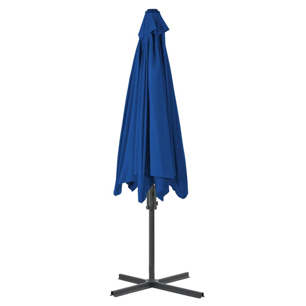 Blauer Sonnenschirm mit Stahlstange Raium 300x230cm