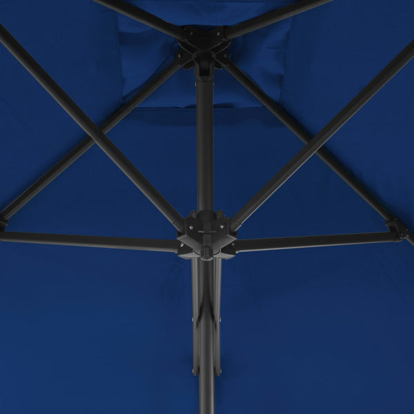 Blauer Sonnenschirm mit Stahlstange Raium 300x230cm