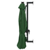 Grüner wandmontierter Sonnenschirm mit LED und Mast Santino 300cm