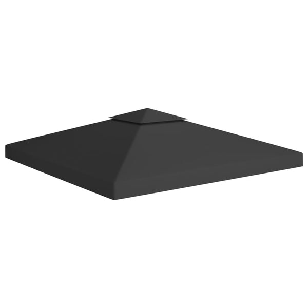 Musta huvimajan katto Cicu 3x3 m (2-kerroksinen, 310 g/m²)