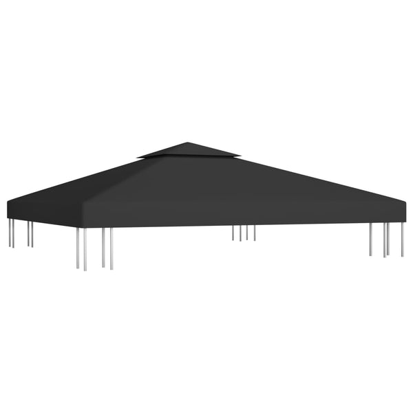 Musta huvimajan katto Cicu 3x3 m (2-kerroksinen, 310 g/m²)