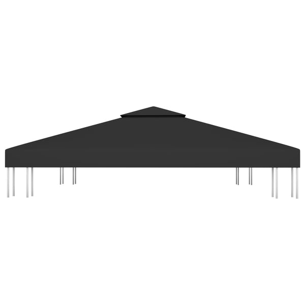 Musta huvimajan katto Cicu 3x3 m (2-kerroksinen, 310 g/m²)