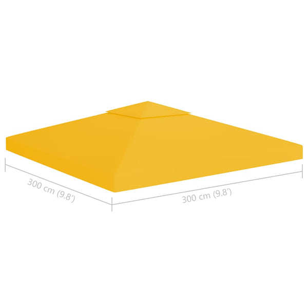 Gelbes Pavillondach Cicu 3x3 m (2-lagig, 310 g/m²)