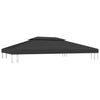 Schwarzes Pavillondach Cicu 4x3 m (2-lagig, 310 g/m²)