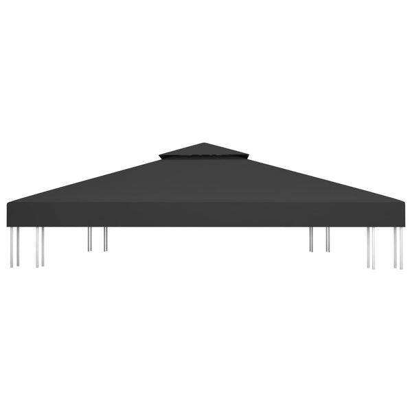 Schwarzes Pavillondach Cicu 4x3 m (2-lagig, 310 g/m²)