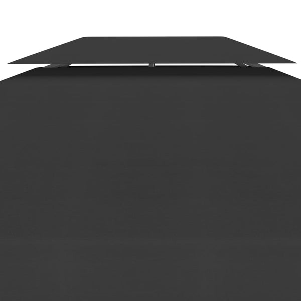 Schwarzes Pavillondach Cicu 4x3 m (2-lagig, 310 g/m²)