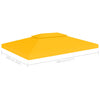 Gelbes Pavillondach Cicu 4x3 m (2-lagig, 310 g/m²)