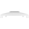 Dach für Pavillon Cicu 4x3 m (2-lagig, 310 g/m²), weiß