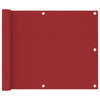 Roter Balkonschutz Elvin 75x400cm (Oxford-Gewebe)