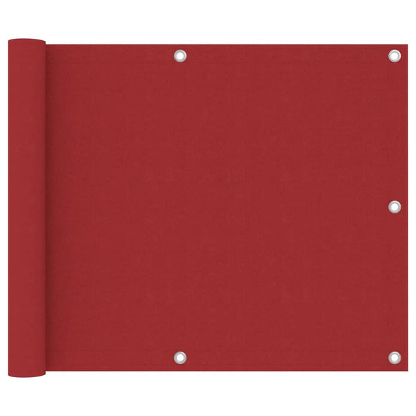 Roter Balkonschutz Elvin 75x400cm (Oxford-Gewebe)