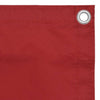 Roter Balkonschutz Elvin 75x400cm (Oxford-Gewebe)