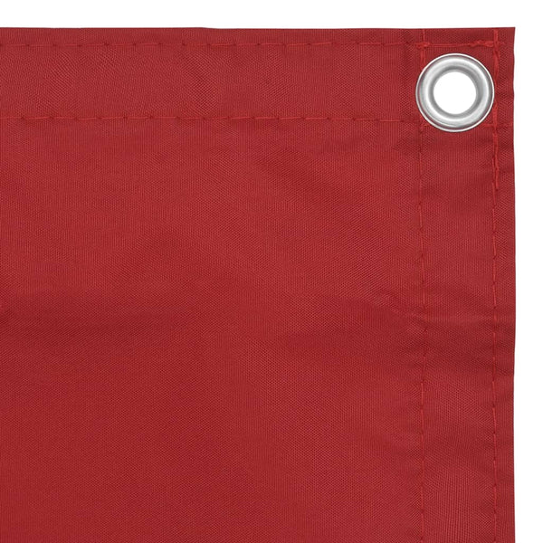 Roter Balkonschutz Elvin 75x400cm (Oxford-Gewebe)