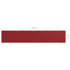 Roter Balkonschutz Elvin 75x400cm (Oxford-Gewebe)