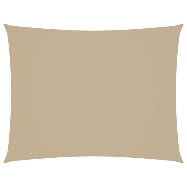 Beige aurinkopurje oxford-kangas suorakaide Larisia 3,5x5 m