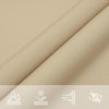 Beige aurinkopurje oxford-kangas suorakaide Larisia 3,5x5 m