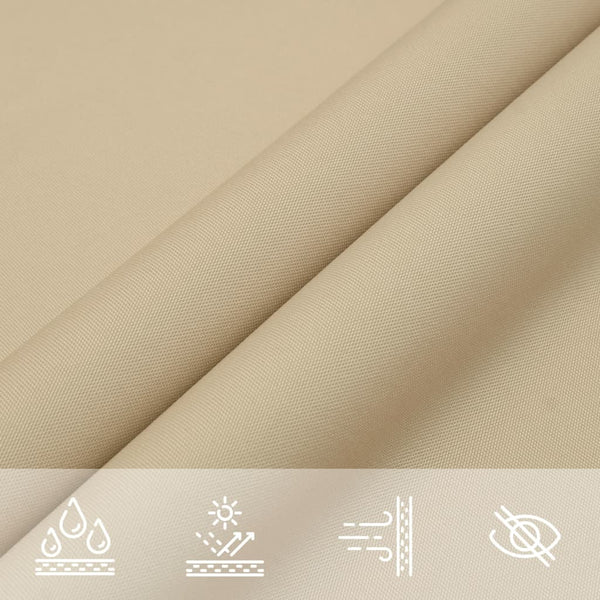 Beige aurinkopurje oxford-kangas suorakaide Larisia 3,5x5 m