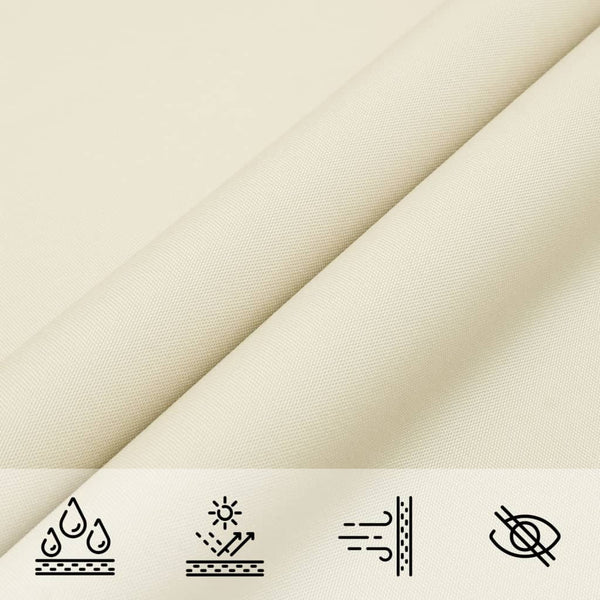 Creme Sonnensegel Oxford-Gewebe Dreieck Nicalaie 4x4x4 m