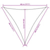 Creme Sonnensegel Oxford-Gewebe Dreieck Nicalaie 4x4x4 m