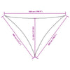 Sonnensegel aus Cremefarbenem Oxford-Gewebe, Dreieck Nicalaie 4x5x5 m
