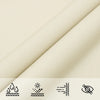 Creme Sonnensegel Oxford-Gewebe Dreieck Nicalaie 5x6x6 m