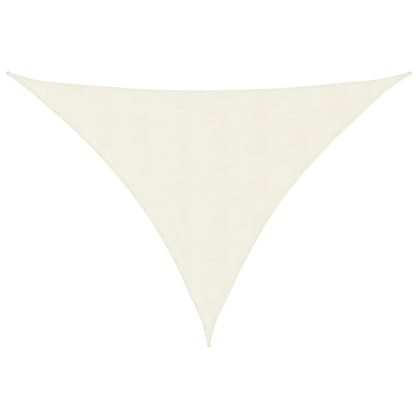 Sonnensegel aus cremefarbenem Oxford-Gewebe, dreieckig Nicalaie 5x5x6 m