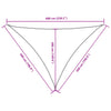 Sonnensegel aus cremefarbenem Oxford-Gewebe, dreieckig Nicalaie 5x5x6 m