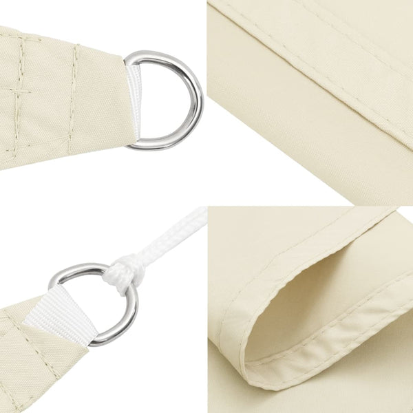 Sonnensegel Creme Oxford-Gewebe Dreieck Nicalaie 4x5x6,4 m