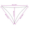 Sonnensegel Creme Oxford-Gewebe Dreieck Nicalaie 4x5x6,4 m
