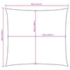 Weißes Sonnensegel Oxford-Gewebe Quadrat Wallington 7x7 m