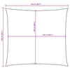 Terracotta Sonnensegel Oxford-Gewebe Quadrat Wallington 2,5x2,5 m