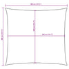 Terrakotta Sonnensegel Oxford-Gewebe quadratisch Wallington 4x4 m