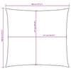 Terrakotta Sonnensegel Oxford Stoff Quadratisch Wallington 4,5x4,5 m