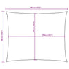 Terrakotta Sonnensegel Oxford-Gewebe rechteckig Larisia 3x4 m