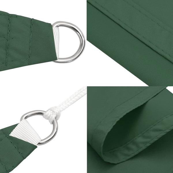 Dunkelgrünes Sonnensegel Oxford-Gewebe quadratisch Wallington 4x4 m