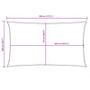 Dunkelgrünes Sonnensegel Oxford-Gewebe Rechteck Larisia 2x4,5 m
