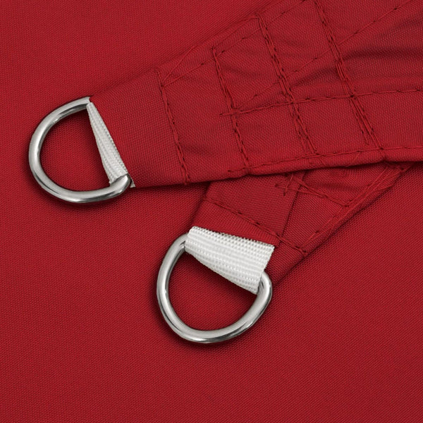 Rotes Sonnensegel Oxford-Gewebe quadratisch Wallington 2x2 m