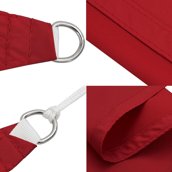Rotes Sonnensegel Oxford-Gewebe quadratisch Wallington 2x2 m