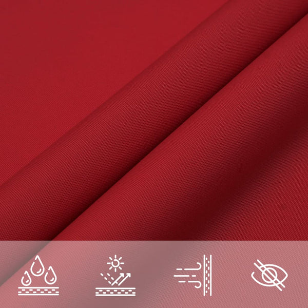 Rotes Sonnensegel Oxford-Gewebe quadratisch Wallington 2x2 m