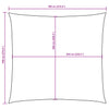 Rotes Sonnensegel aus Oxford-Gewebe Wallington 7x7 m