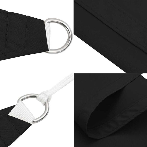 Schwarzes Sonnensegel Oxford-Gewebe Quadrat Wallington 2x2 m