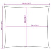 Sonnensegel Oxford-Gewebe Wallington 3x3 m, schwarz