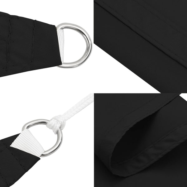 Schwarzes Sonnensegel Oxford-Gewebe Wallington 5x5 m