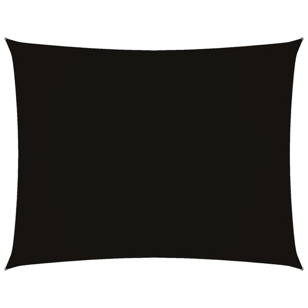 Schwarzes Sonnensegel Oxford-Gewebe Rechteck Larisia 2x3 m