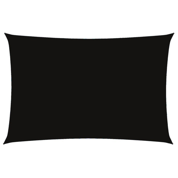 Schwarzes Sonnensegel Oxford-Gewebe Rechteck Larisia 2x4m